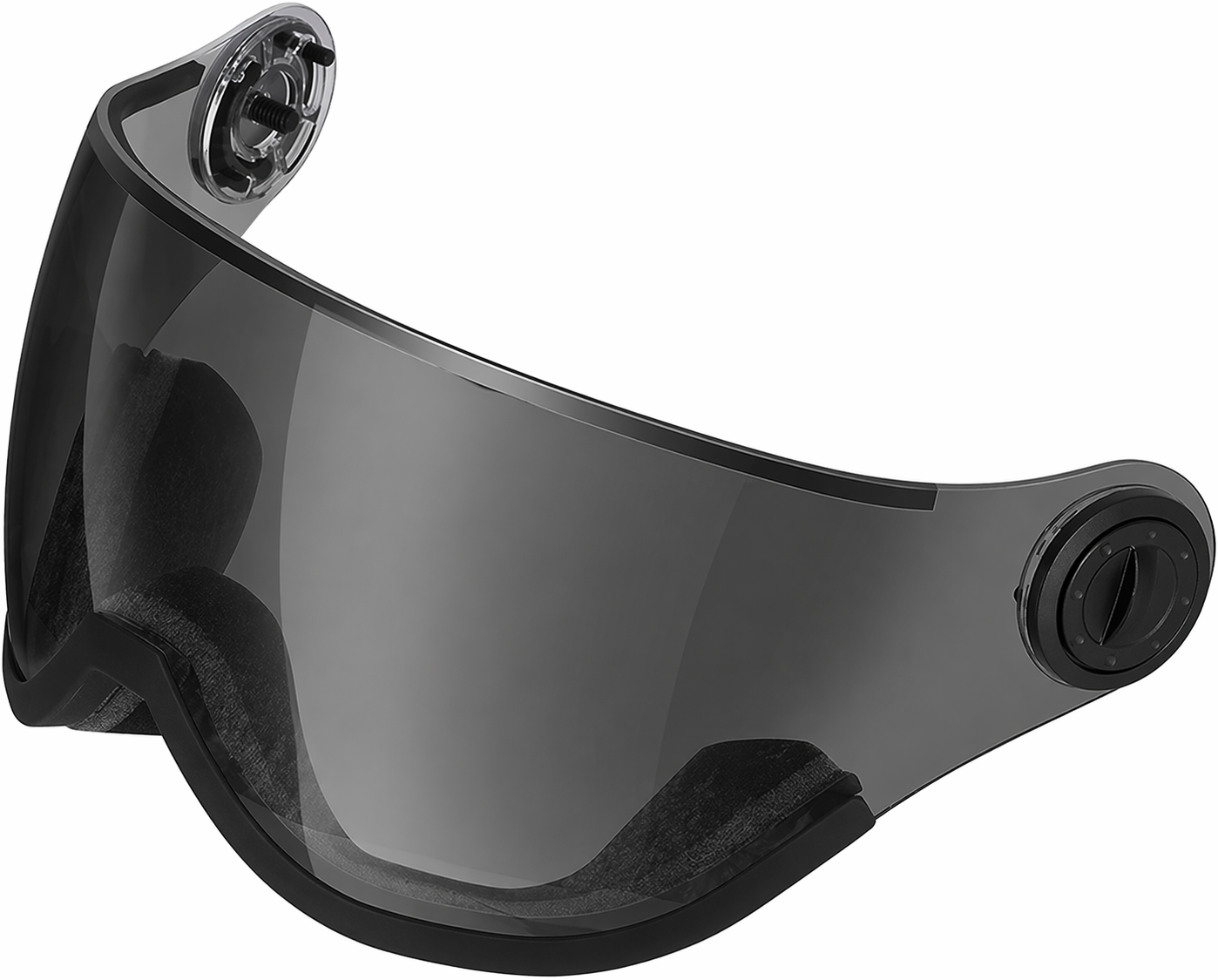 Ski Helmet Replacement Visor – Anti-Fog UV Protection Lens | Gray/Black Tinted Snow Helmet Shield (Set of Two)