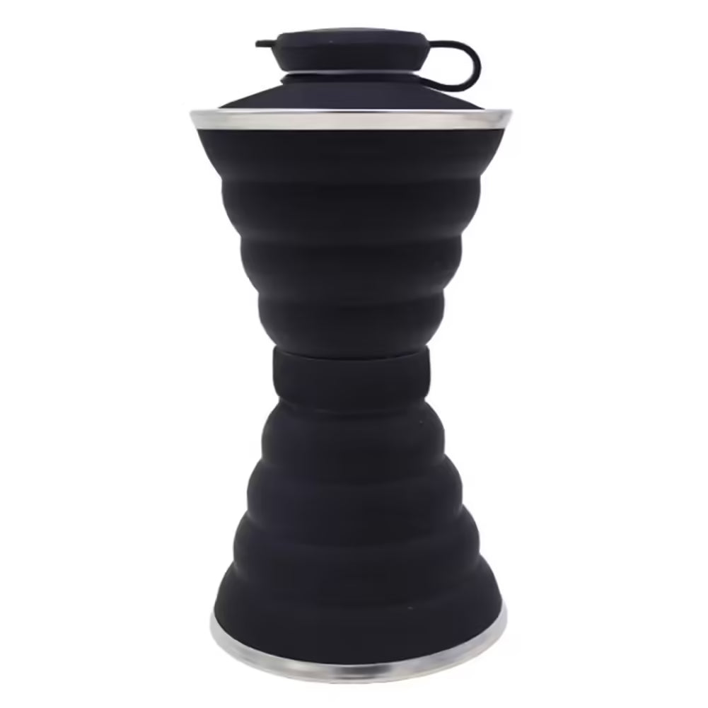 Ultimate Convenience: 500ML Collapsible Silicone Water Bottle for Sports, Camping, Travel, and Cycling