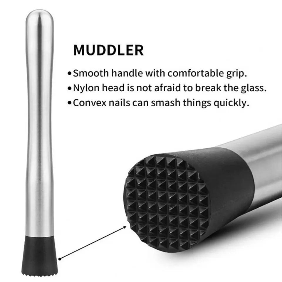 30CM Stainless Steel Cocktail Drinks Crusher & Mixer