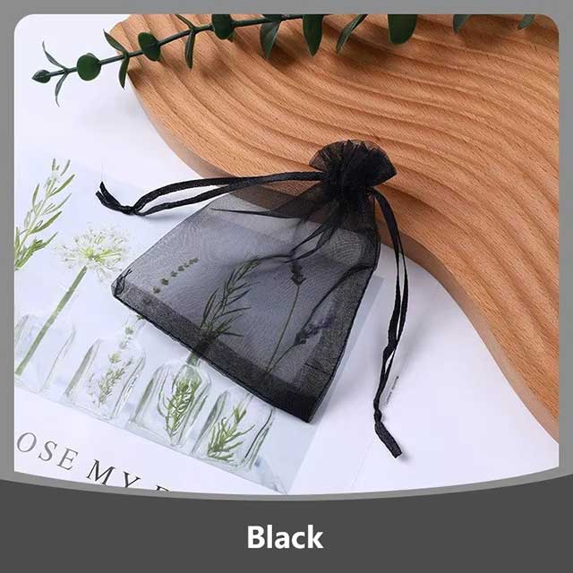 100PCS Christmas Organza Gift Bags – Drawstring Pouches for Party Favors, Jewelry, Candy & Holiday Packaging