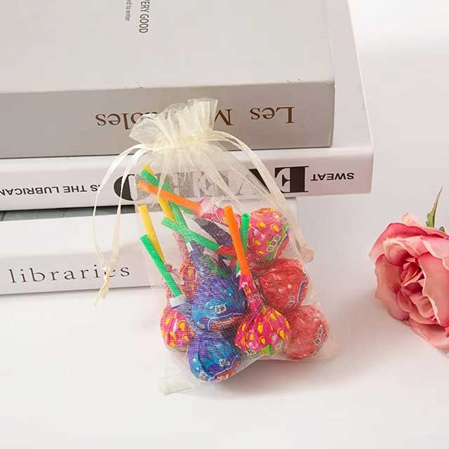 100PCS Christmas Organza Gift Bags – Drawstring Pouches for Party Favors, Jewelry, Candy & Holiday Packaging