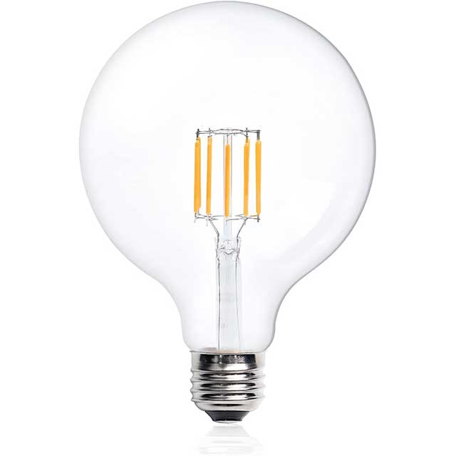 10W G125 E27 LED Filament Bulb