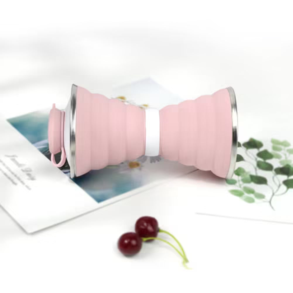 Ultimate Convenience: 500ML Collapsible Silicone Water Bottle for Sports, Camping, Travel, and Cycling