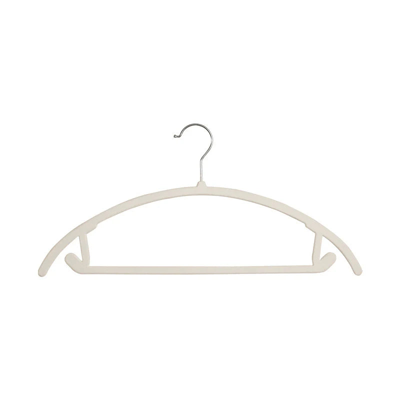 Cintre semi-rond imprégné, sans couture, pour vêtements épais, avec support antidérapant en acier inoxydable pour adultes