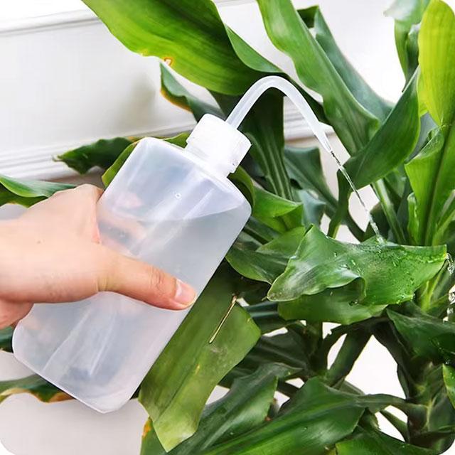 1PC 500ml Transparent Watering Pot – Long Curved Spout, Versatile Spray Bottle & Liquid Container for Plants & More