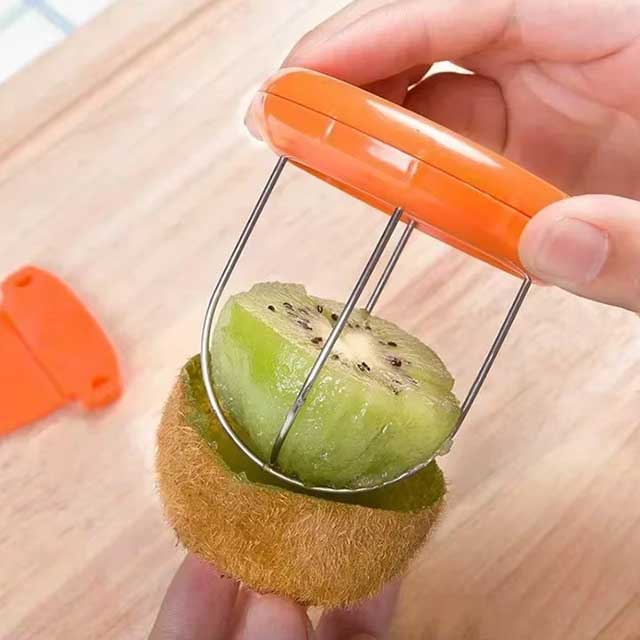 1PC Detachable Kiwi & Fruit Peeler – Stainless Steel Kitchen Tool for Lemon, Salad & Cooking Prep