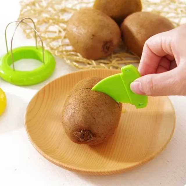 1PC Detachable Kiwi & Fruit Peeler – Stainless Steel Kitchen Tool for Lemon, Salad & Cooking Prep
