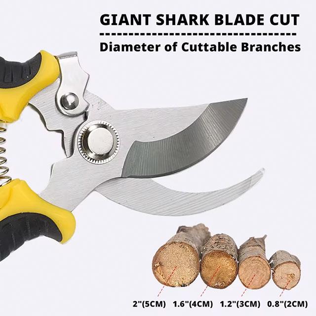 1PC Professional Garden Pruning Shears – Sharp Bypass Tree Trimmers, Secateurs & Hand Clippers