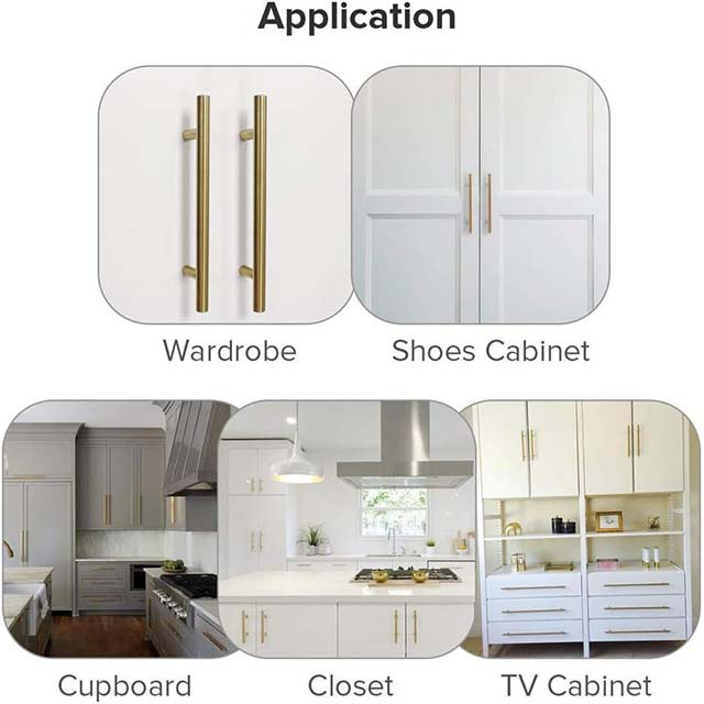 1PC Stainless Steel Cupboard Door Handle – Cabinet & Kitchen Drawer Pull Hardware Knob