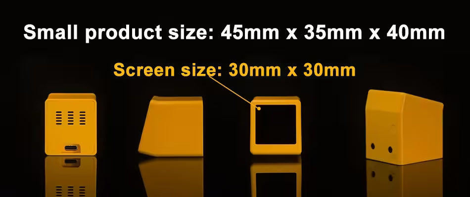 Petite station météo WiFi intelligente et portable – Affichage de la température, de l'humidité, de l'heure et réveil | Décoration de bureau