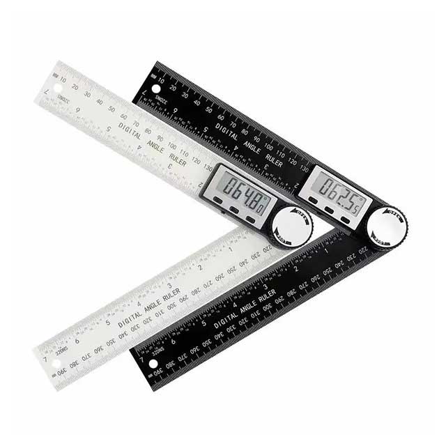2-in-1 Digital Angle Finder & Protractor – High-Accuracy Measuring Tool for Woodworking & DIY | Multifunction Scale Gauge