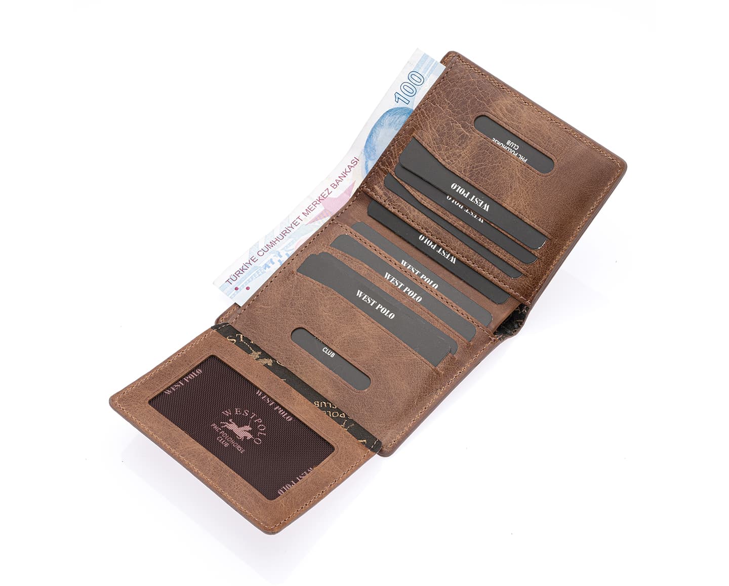 Westpolo Martini Genuine Leather Men's Wallet Card Holder With Large Card Holder Compartment (1590C)