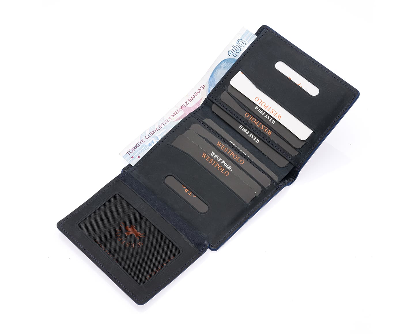 Westpolo Martini Genuine Leather Men's Wallet Card Holder With Large Card Holder Compartment (1590C)