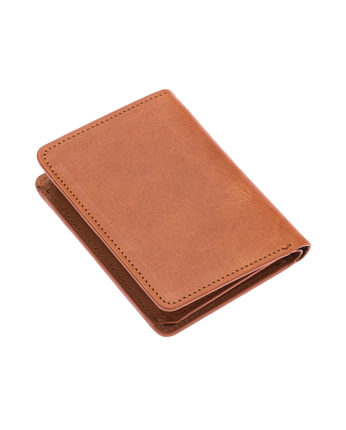 Porte-cartes Westpolo Pimm grand format avec bords compartimentés, portefeuille unisexe en cuir véritable peint (250C)