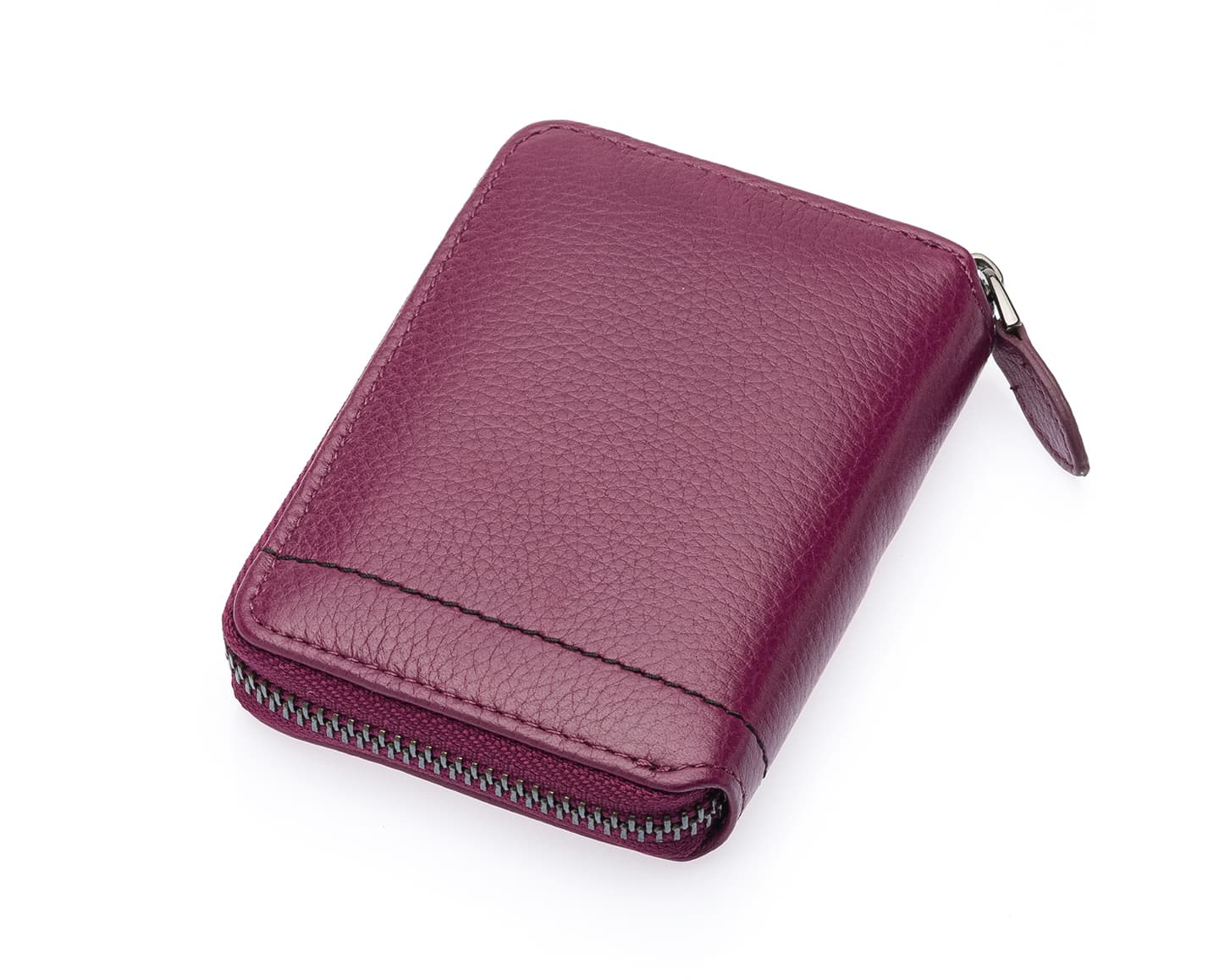 Portefeuille unisexe en cuir véritable avec fermeture éclair Westpolo Vega Big Card Holder (1695)