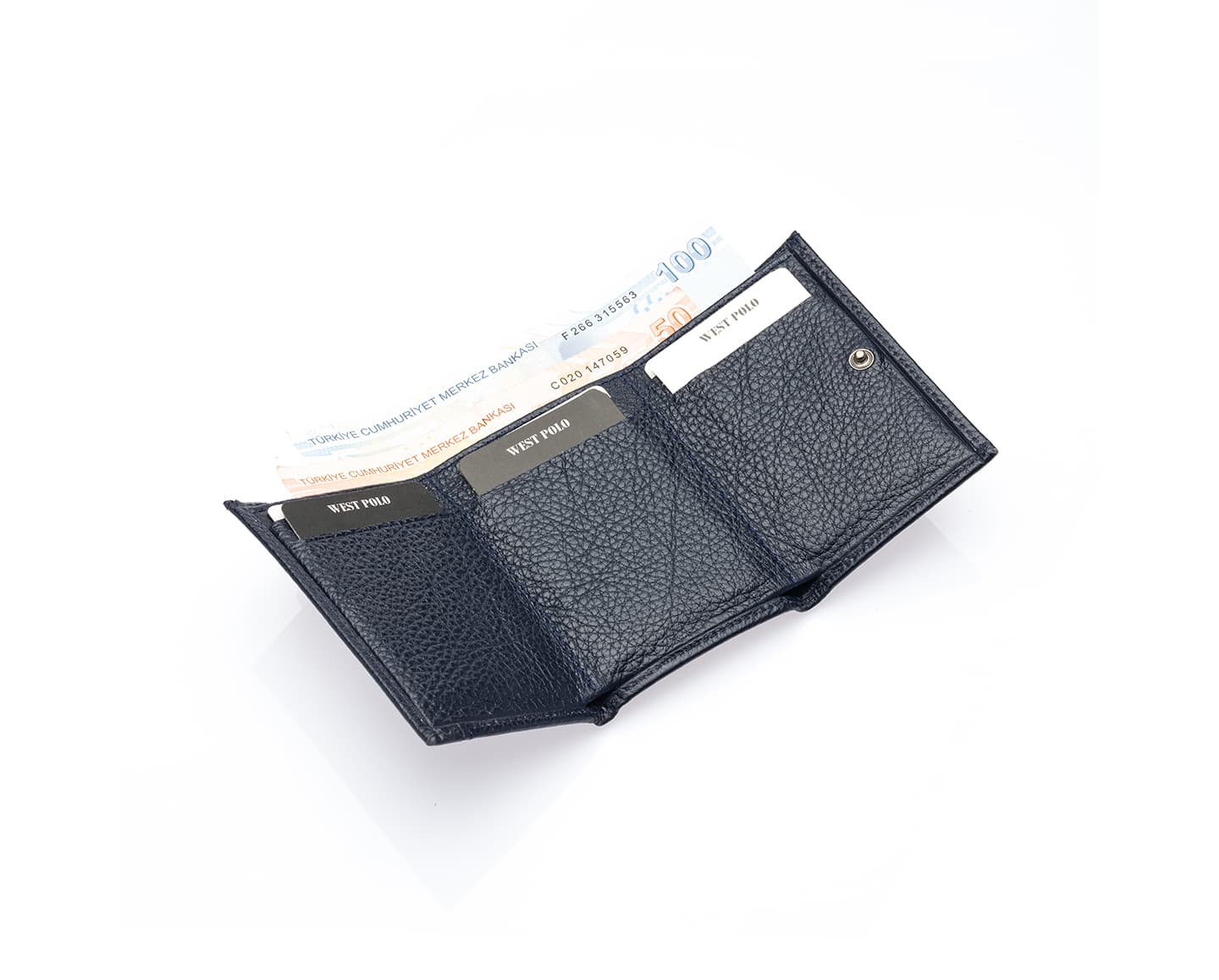 Portefeuille unisexe en cuir véritable Westpolo (2732)