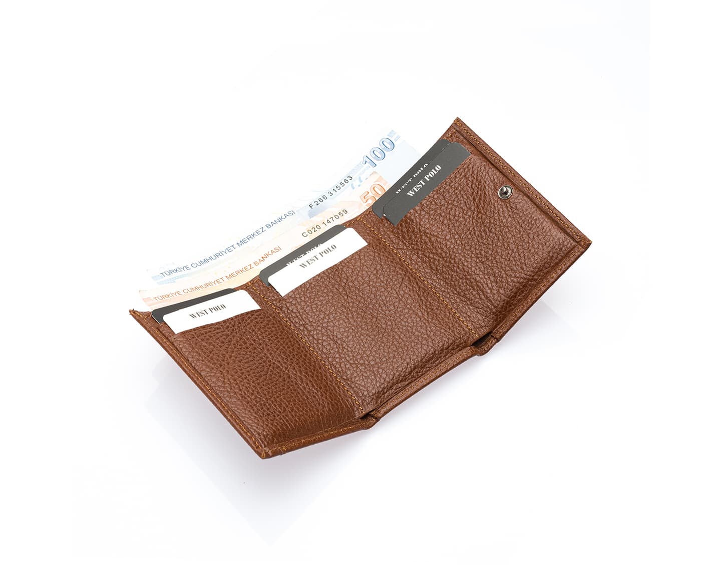 Portefeuille unisexe en cuir véritable Westpolo (2732)