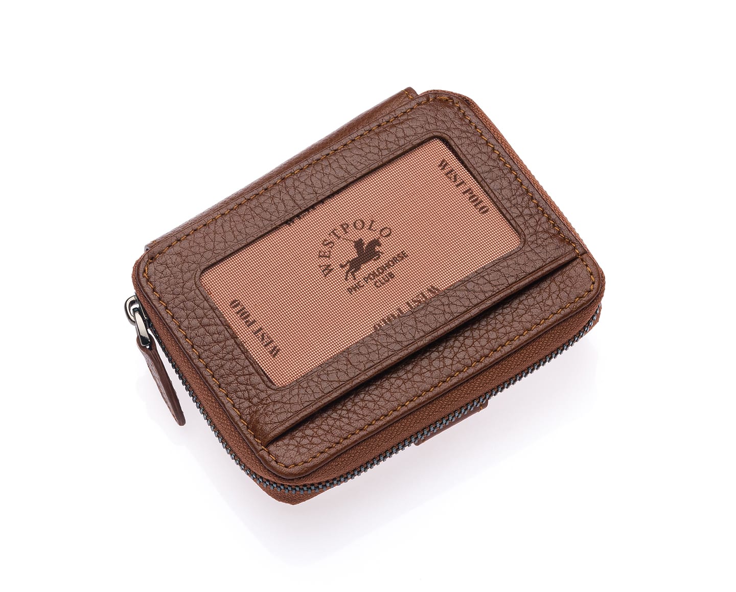 Portefeuille porte-cartes unisexe en cuir véritable Westpolo (1595)