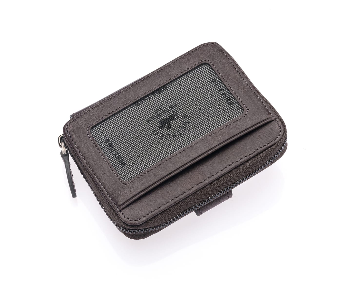 Westpolo Genuine Crazy Leather Unisex Cardholder Wallet (1595C)