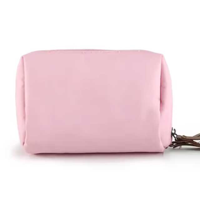 2024 Small Waterproof Makeup Bag for Women – Korean Style Solid Color Toiletry & Cosmetic Storage Clutch