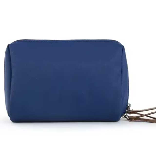 2024 Small Waterproof Makeup Bag for Women – Korean Style Solid Color Toiletry & Cosmetic Storage Clutch