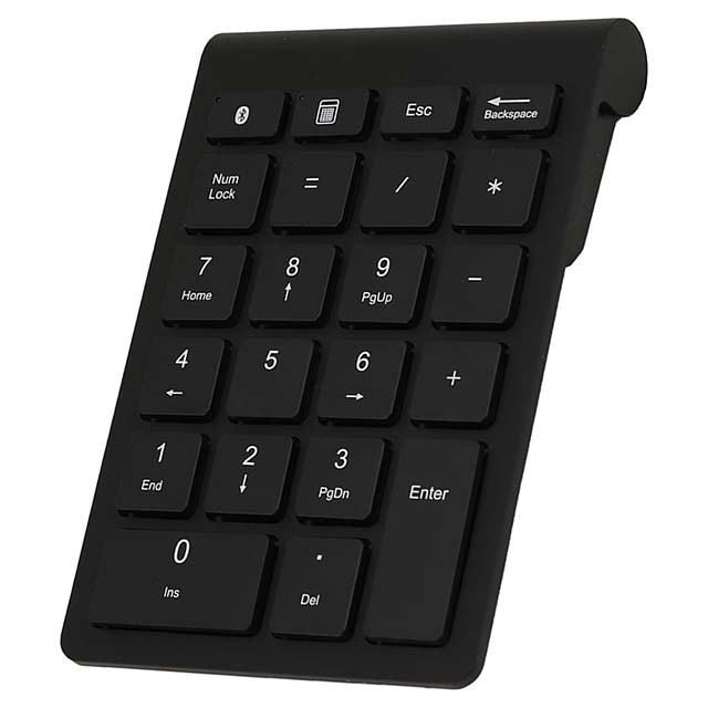 22-Key USB Numeric Keypad – Rechargeable Mini Numpad & Number Pad for Financial Accounting, Laptop, Desktop, PC (Black)