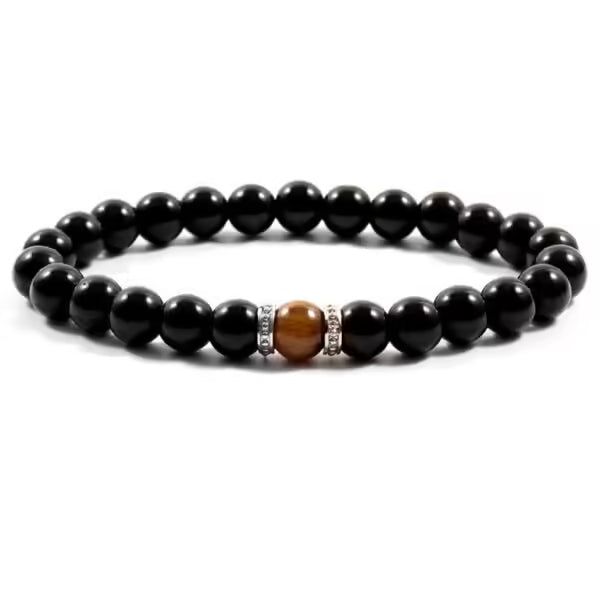 Bracelet de perles en œil de tigre (24 variantes) pour hommes et femmes (EGBT089)