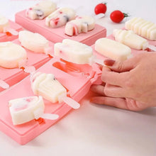 Moule à glace en silicone avec couvercle et bâtonnets – Machine à sucettes glacées DIY pour enfants et friandises glacées maison