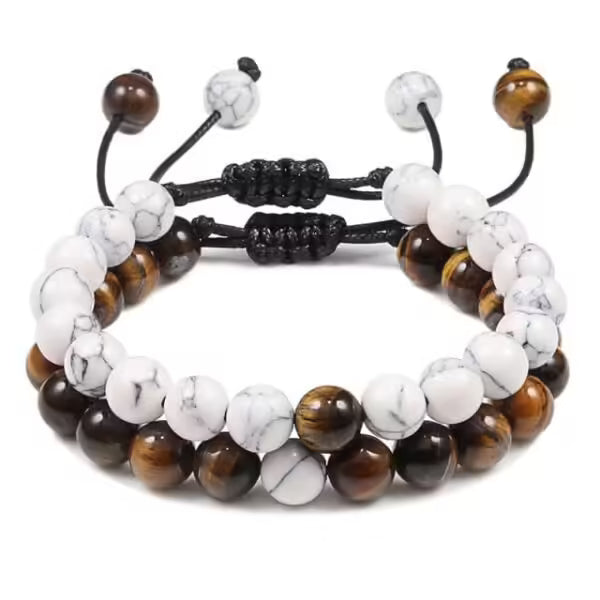 2pcs Set Unisex Shamballa Bracelet (EGBT390)