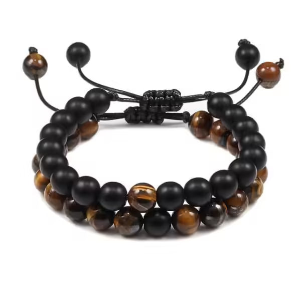 2pcs Set Unisex Shamballa Bracelet (EGBT390)