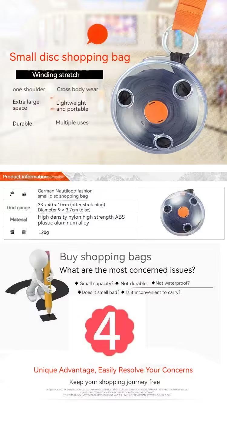 Compact Convenience: Ultra Small Foldable Shopping Bag for Easy Portable Storage