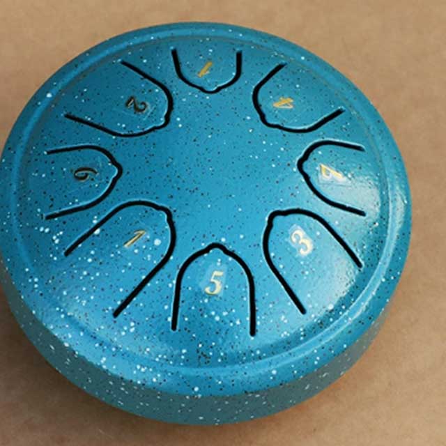3-Inch Mini Steel Tongue Drum – 6-Note Percussion Instrument for Meditation, Yoga & Beginners | Handpan Karate Drum