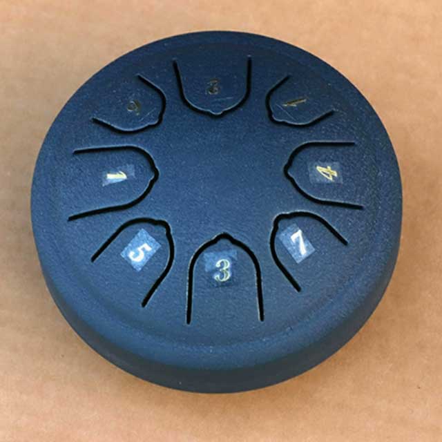 3-Inch Mini Steel Tongue Drum – 6-Note Percussion Instrument for Meditation, Yoga & Beginners | Handpan Karate Drum