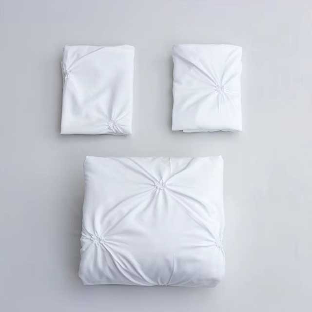 3-Piece Queen Duvet Cover Set – Gray Bed in a Bag with Pillowcases, No Comforter Included