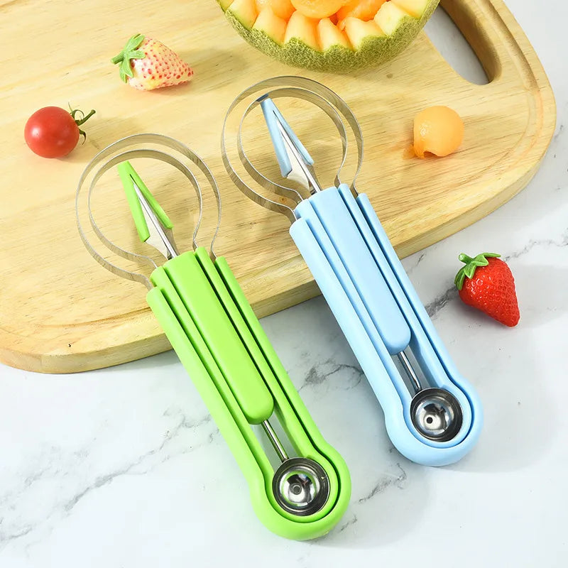 3 In 1 Multifunctional Fruit Cutter Scoop Peeler