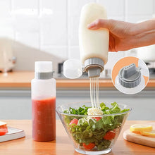 Bouteille compressible pour condiments à 5 trous de 350 ml – Distributeur anti-fuite pour ketchup, moutarde et mayonnaise