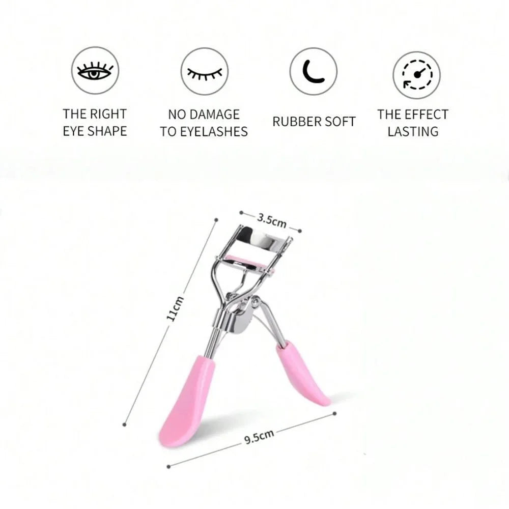Professional Eyelash Curler with Comfortable Rubber Handle – Long Lasting Natural Lash Curl