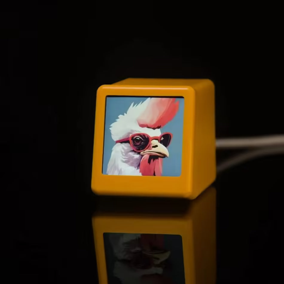 Petite station météo WiFi intelligente et portable – Affichage de la température, de l'humidité, de l'heure et réveil | Décoration de bureau