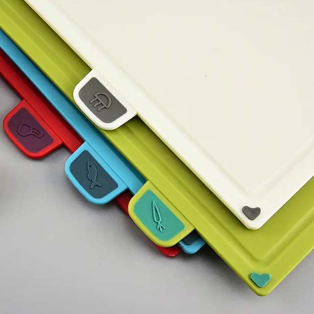 4-Piece Kitchen Cutting Board Set for Fruits and Vegetables - Durable, Easy-to-Clean Cutting Boards for Food Preparation