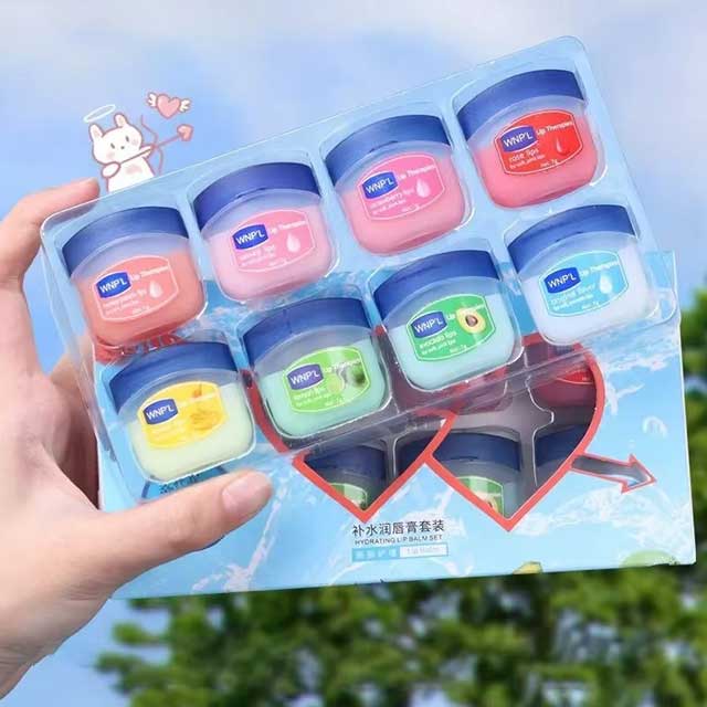 4Pcs Natural Lip Balm Set – Plant-Based Moisturizing & Whitening Lip Care for Dry, Cracked Lips