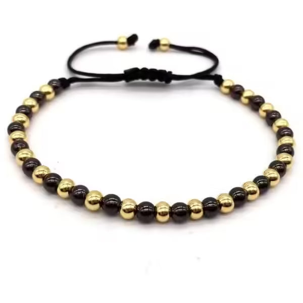 4mm Copper Beads Unisex Shamballa (EGBT313)