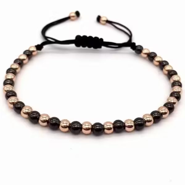 4mm Copper Beads Unisex Shamballa (EGBT313)