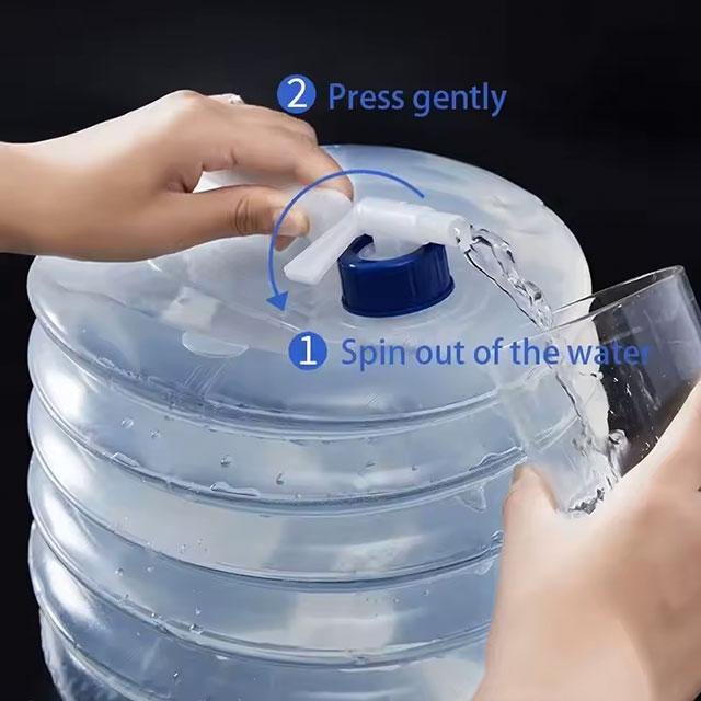 5-15L Collapsible Car Water Bucket – Portable Outdoor Water Tank with Faucet for Camping, Picnic & Travel