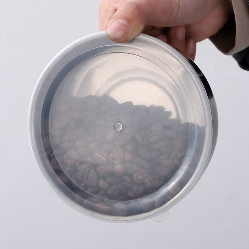 5-Piece Stainless Steel Food Storage Container Set with Airtight Lids – Multi-Size Nesting Mixing Bowls & Lunch Box Set – Stackable Meal Prep Crisper for Leftovers, Snacks, and Serving (10cm-18cm)