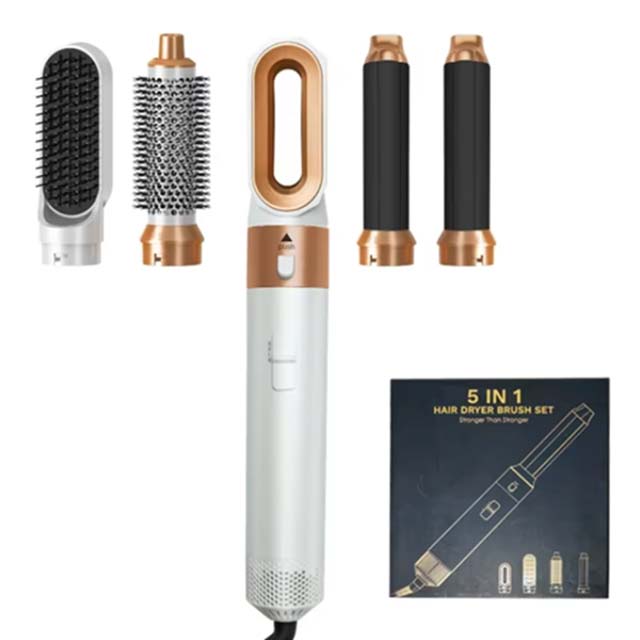 5-in-1 Hair Dryer & Styling Set - Professional Curling Iron, Straightener, and Hot Comb for Dyson Airwrap - Household Hair Tool