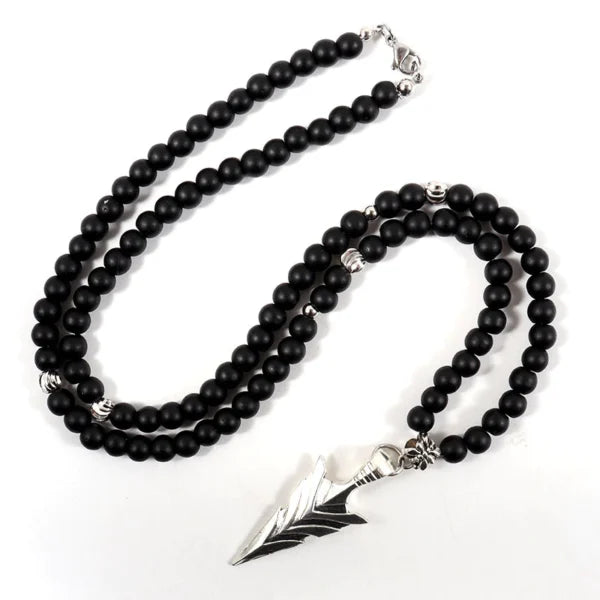 5 Shapes Matt Beads Necklace(EGN146)