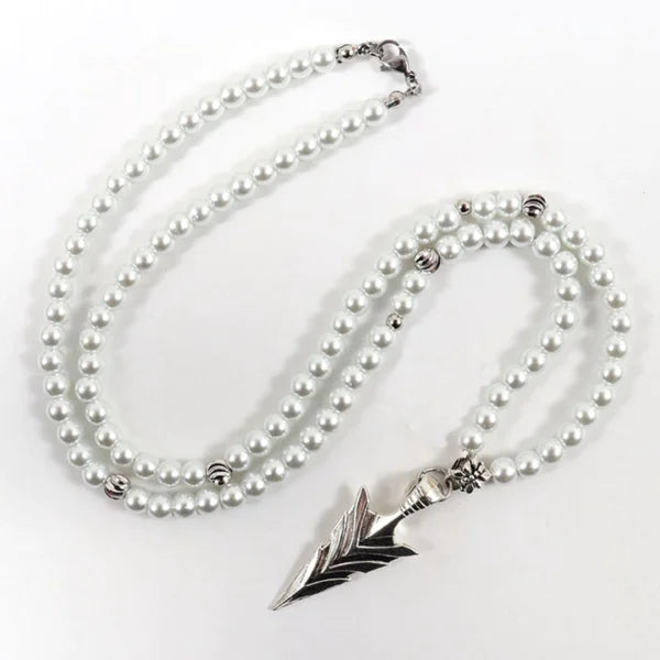 5 shapes white beads necklaceegn144 gallery img 2