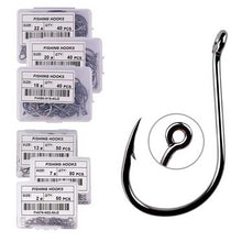 50PCS Circle Carp Fishing Hooks – Ring Eyed Single Jig Fishhooks | Japanese Tackle for Freshwater & Saltwater
