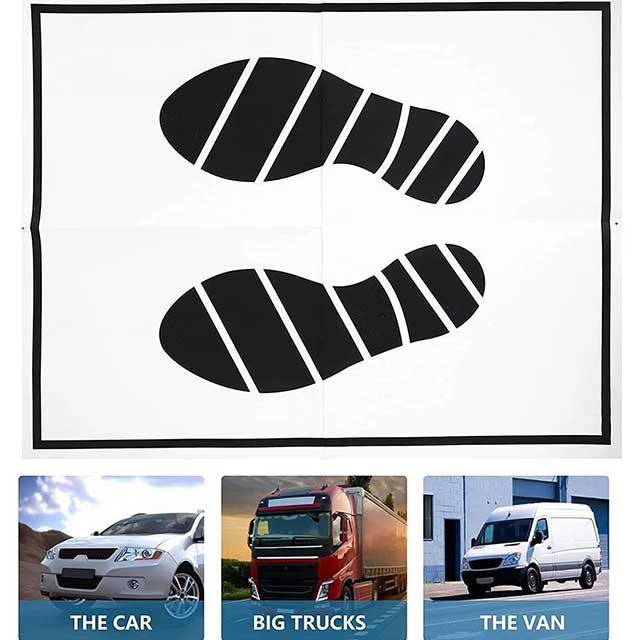 50PCS Disposable Car Foot Mats – Portable Paper Vehicle Floor Protectors for Interior Protection & Auto Accessories