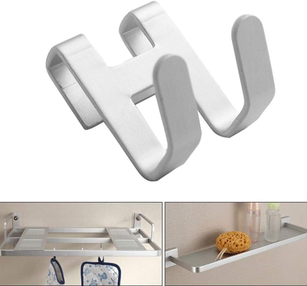 H-Shape Space Aluminum Over-Door Hook – No-Drill Shower Glass Towel Holder – Versatile Metal Hanger for Bathroom, Kitchen, and Cabinet Organization